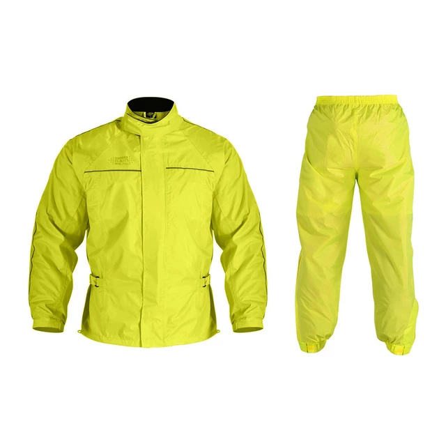 Dvoudílná moto pláštěnka Oxford Rain Seal Fluo - žlutá fluo