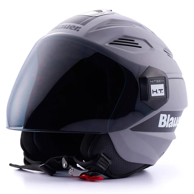 Moto přilba Blauer Brat Grey - šedá