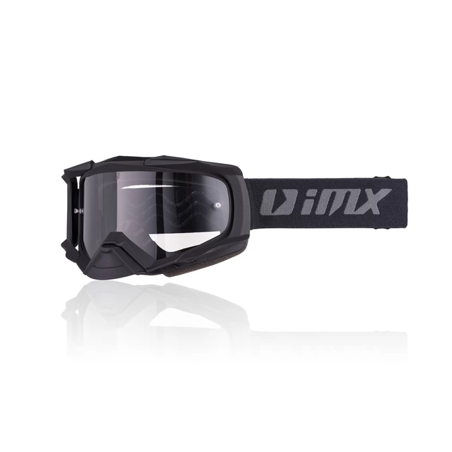 Motocross Goggles iMX Dust - White-Black Matt - Black Matt