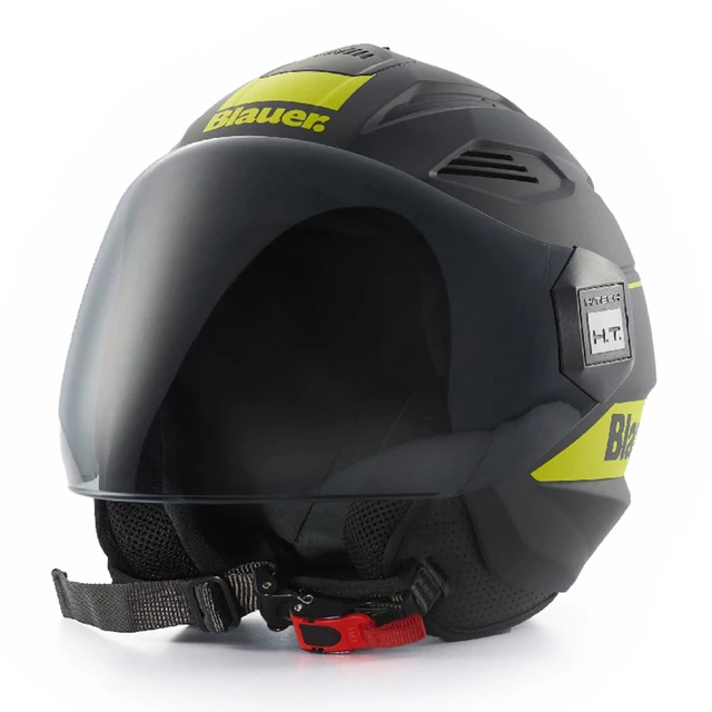 Moto přilba Blauer Brat Black/Fluo Yellow - černá/žlutá fluo