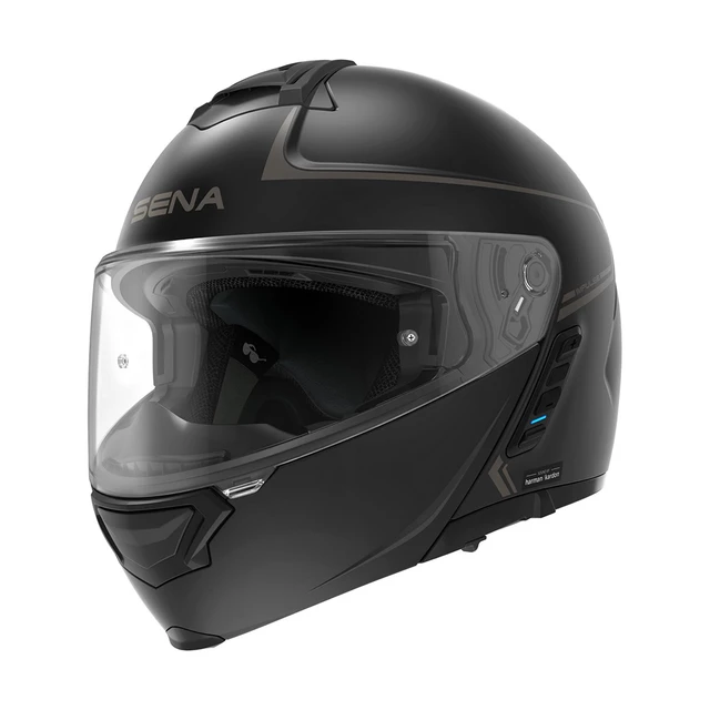 Motorcycle Helmet SENA Impulse w/ Integrated Mesh Headset Matte Black - Matte Black - Matte Black