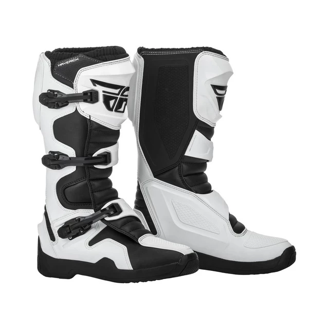 Motokrosové boty Fly Racing New Maverik Black White - černá/bílá - černá/bílá