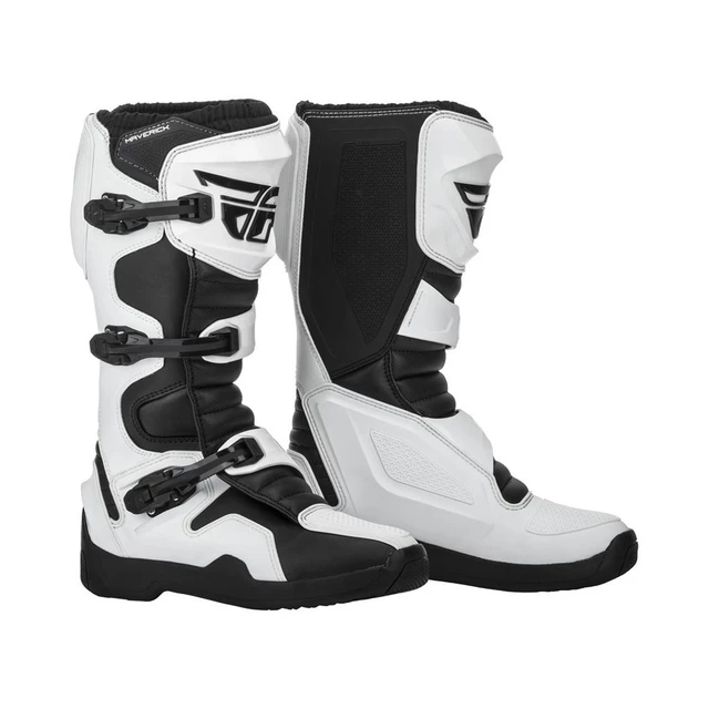 Motokrosové topánky Fly Racing New Maverik Black White - čierna/biela - čierna/biela