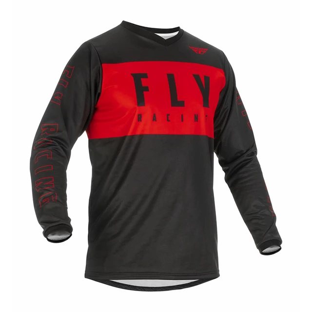Motocross Jersey Fly Racing F-16 USA 2022 Red Black - Red/Black - Red/Black