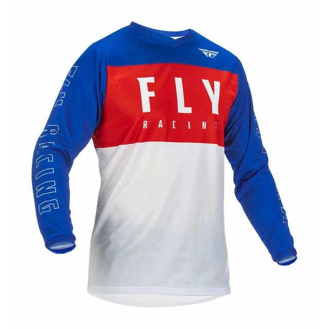 Motokrosový dres Fly Racing F-16 Red White Blue - červená/biela/modrá