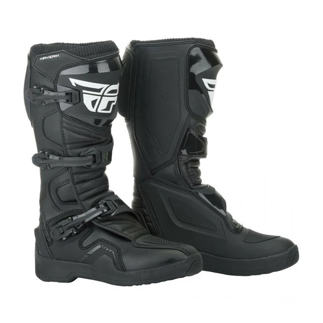 Motocross Boots Fly Racing New Maverik LT Black - Black - Black