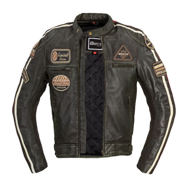 Men’s Leather Motorcycle Jacket B-STAR Zagiatto