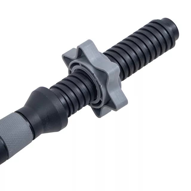 Hřídel na jednoruční činku inSPORTline Plafor 41cm/30mm plastová, se závitem a objímkami