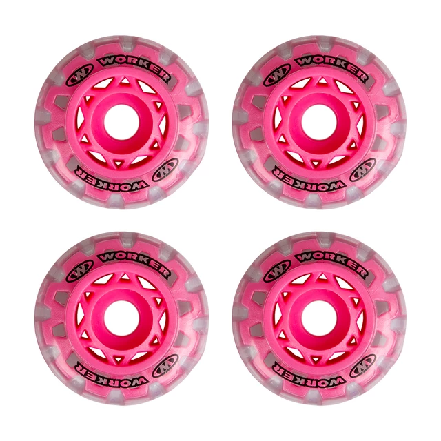 Inline Wheels WORKER TriGo Skate 64 mm - Green - Pink