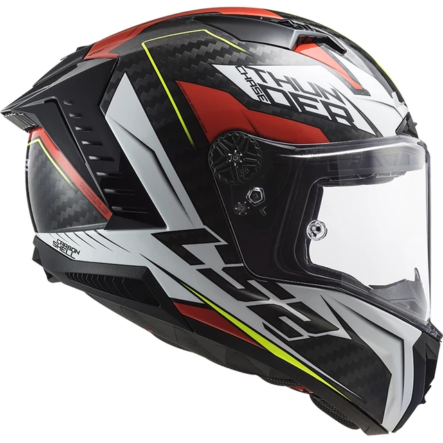 Moto prilba LS2 FF805 Thunder C Chase - Gloss White Red