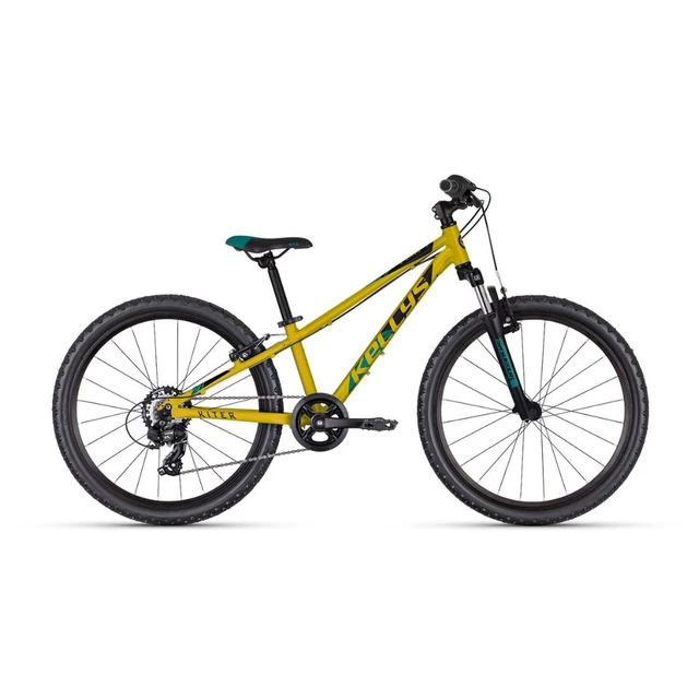 Juniorský bicykel KELLYS KITER 50 24" 9.0 - Teal - Yellow