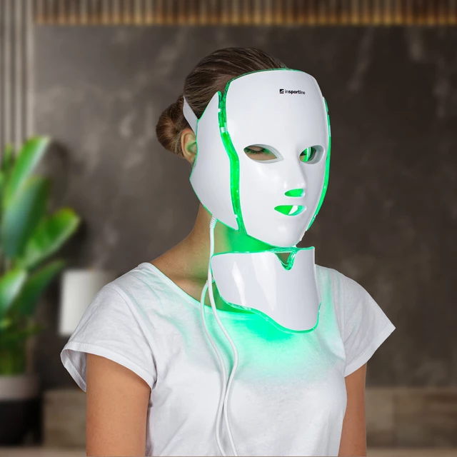 Ošetrujúca LED maska na tvár a krk inSPORTline Hilmana