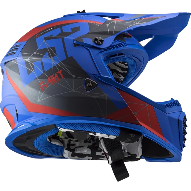 Moto přilba LS2 MX437 Fast Evo Alpha - Matt Blue