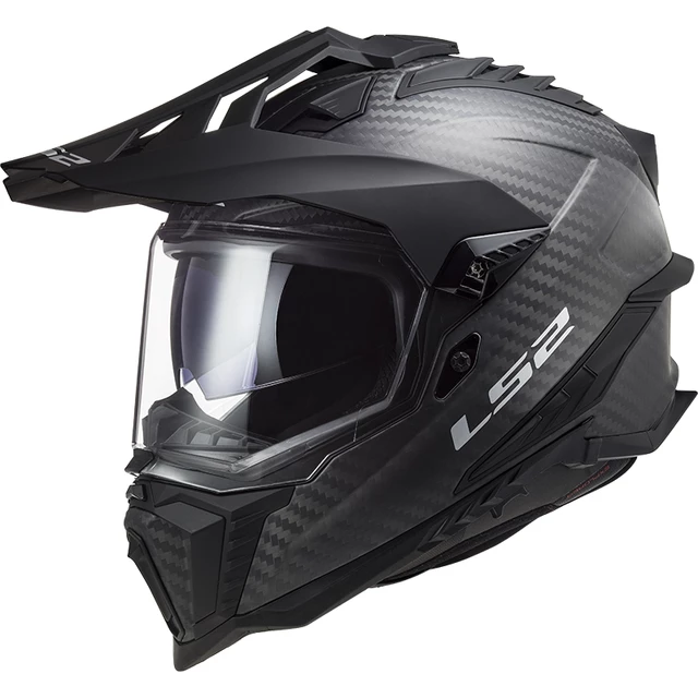 Enduro helma LS2 MX701 Explorer C - Glossy Carbon - Glossy Carbon