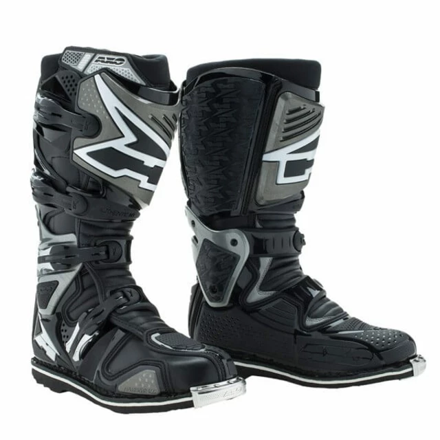 Motocross Boots AXO A2 - Orange - Black