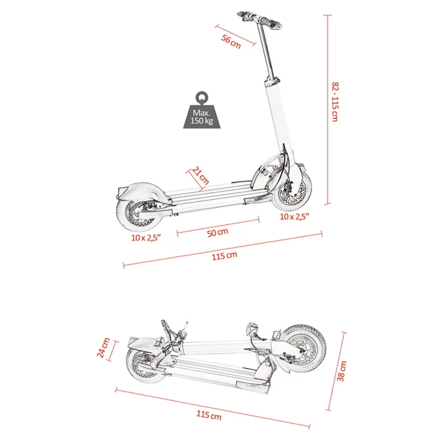 E-Scooter City Boss V4L White