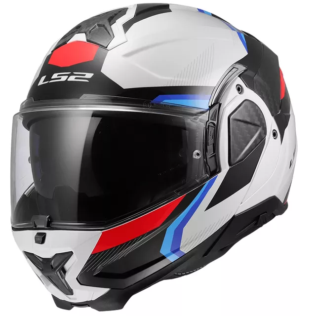 Překlopná přilba LS2 FF910 Advant II Triple White Blue Red P/J