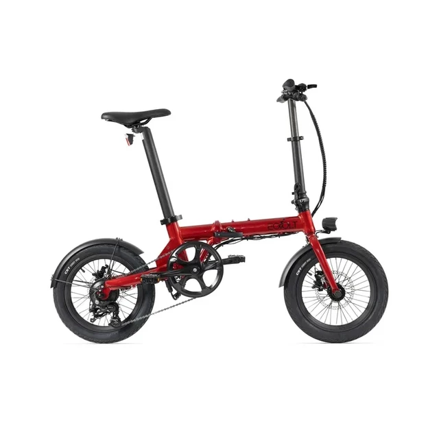 Skládací elektrokolo EOVOLT City 4-Speed 16" - červená