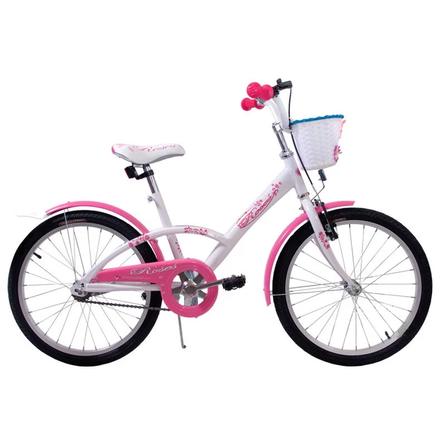 Gyermek kerékpár Turbo Roses 20" - rózsaszín - fehér