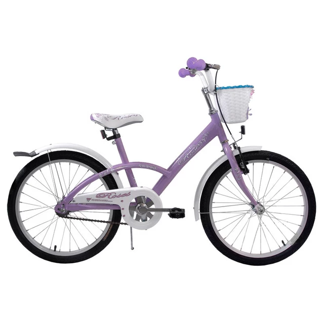 Gyermek kerékpár Turbo Roses 20" - rózsaszín - lila