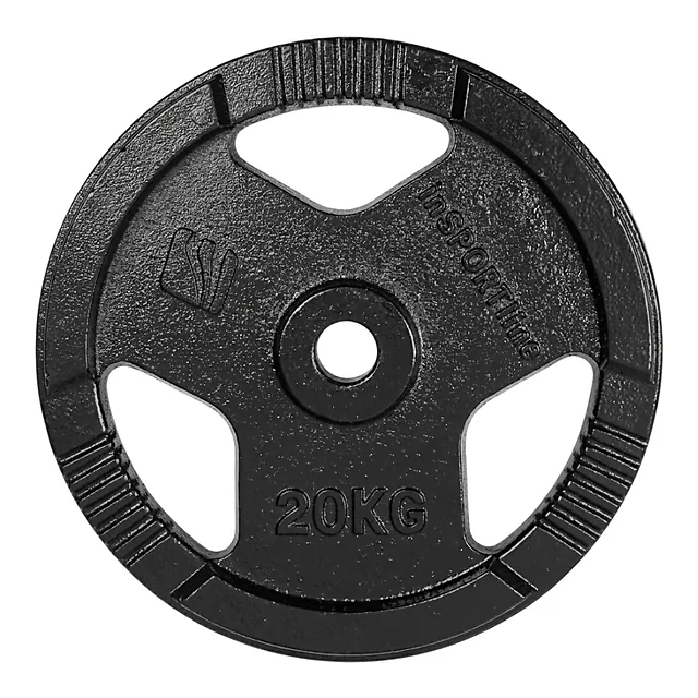 Litinové kotouče inSPORTline Hamerton Black 30 mm 1,25-25 kg