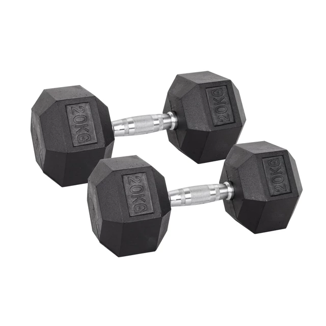 Sada šesťhranných činiek inSPORTline Hexsteel 2x 3-40 kg