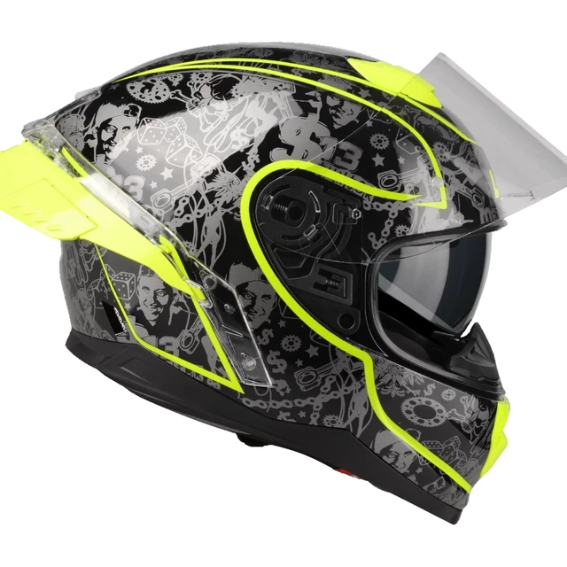 Moto přilba Lazer Rafale SR - Crazy (Black-Multicolor)