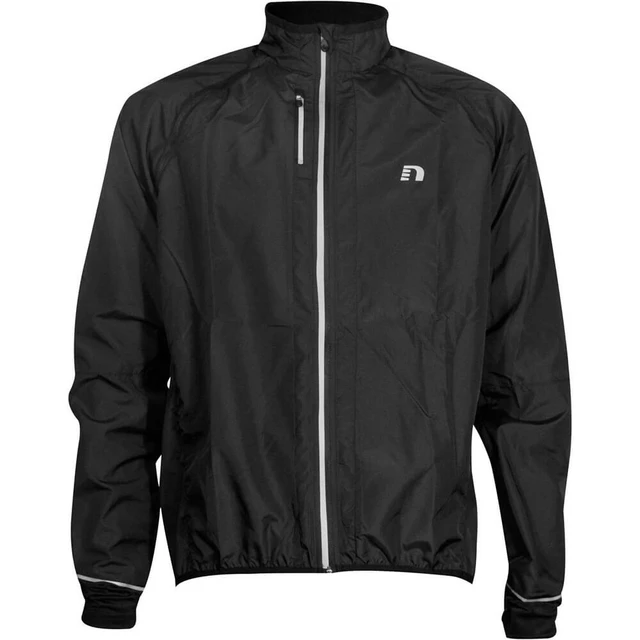 Cyklistická bunda Newline Bike Convertible Jacket - černá, L - černá