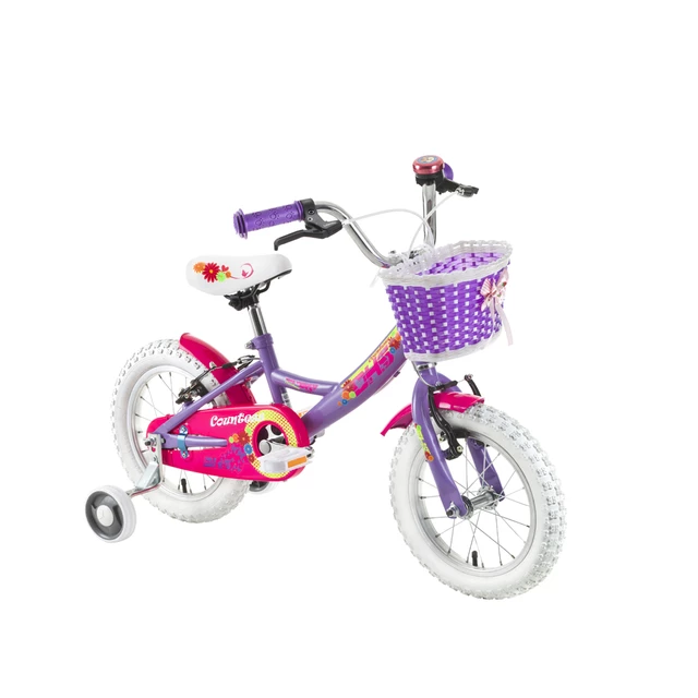 Rower dla dzieci DHS Countess 1404 14" - model 2016 - Fioletowy
