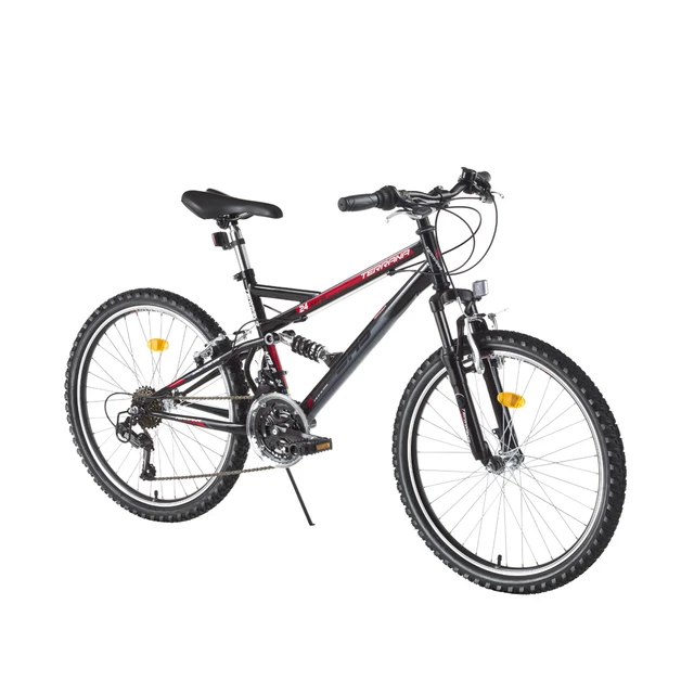 Junior Full-Suspension Bike DHS 2445 24ʺ – 2016 - Black - Black