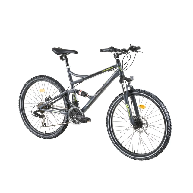 Full-Suspension Bike DHS Terrana 2645 26" - 2017 - Gray-Black-Green