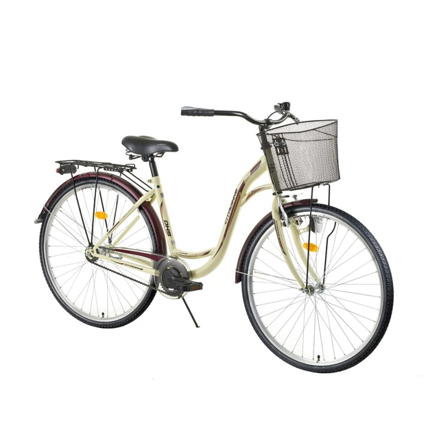 Urban Bike DHS Citadinne 2832 26” – 2016 - Ivory-Brown - Ivory-Black-Brown