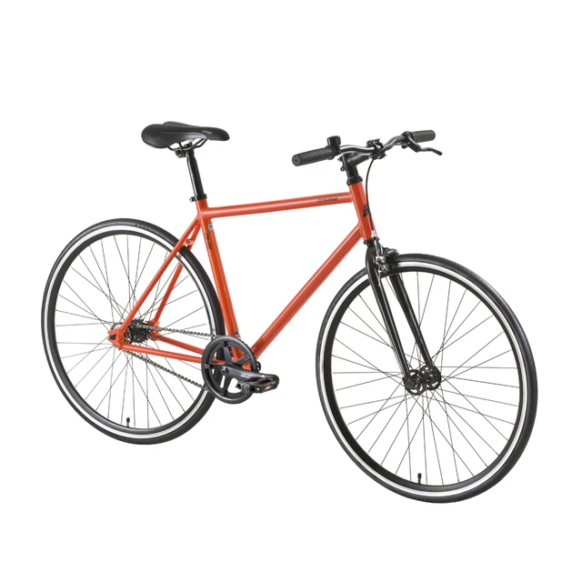 Rower miejski DHS Fixie 2896 28" - model 2016 - Pomarańczowy