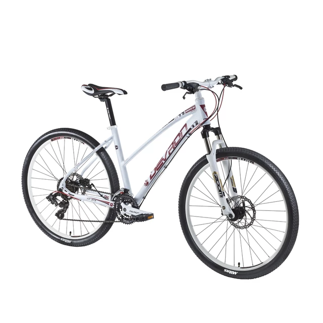 Damen-Mountainbike Devron Riddle LH1.7 27,5" - Modell 2016 - Lagunenblau - Crimson weiß