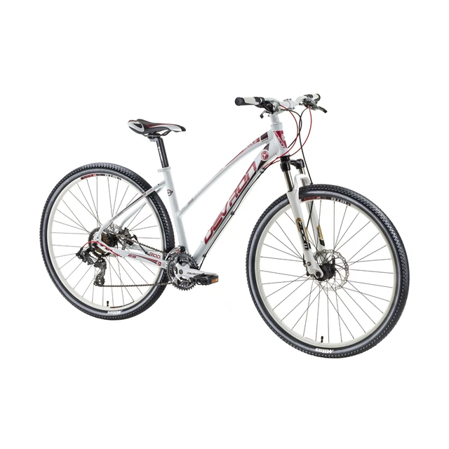 Damski rower górski Devron Riddle LH0.9 29" - model 2016 - Nieprzyjemny fioletowy - Karmazynowa biel