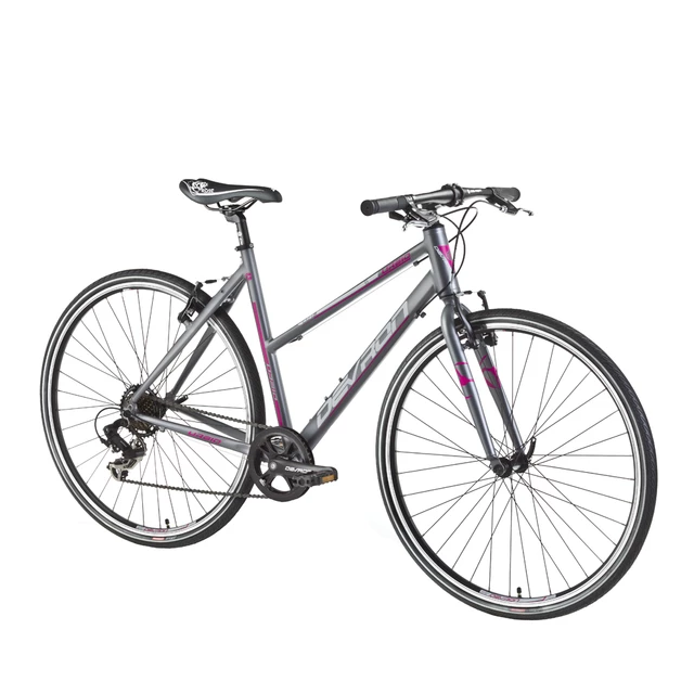 Rower crossover damski Devron Urbio LU1.8 - model 2016 - Dziecięcy błękit - Rubinowa mgła