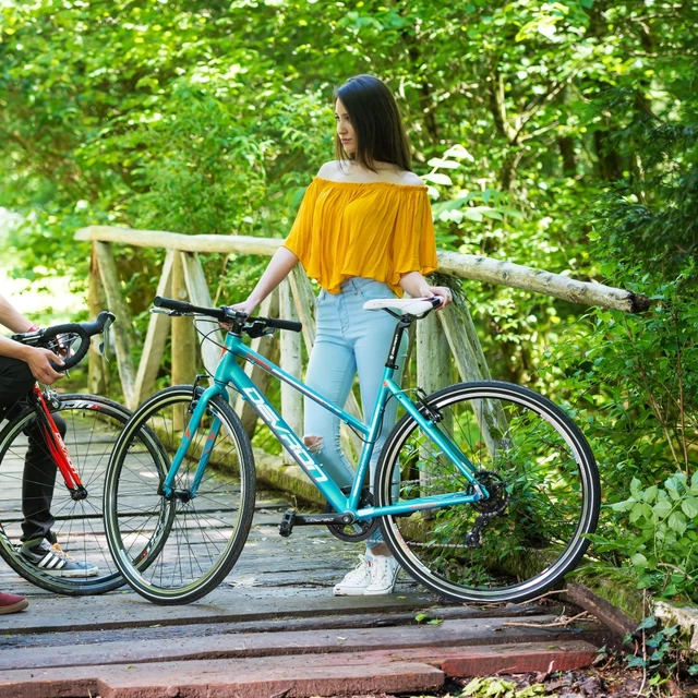 Rower crossover damski Devron Urbio LU1.8 - model 2016 - Dziecięcy błękit