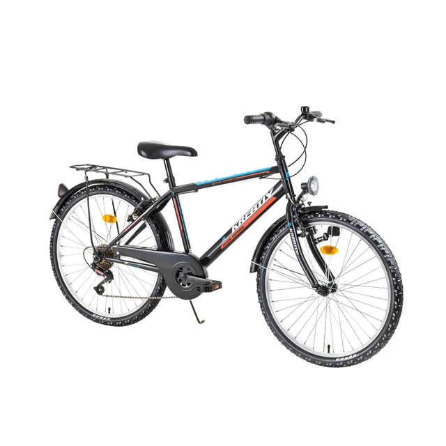 Juniorský bicykel Kreativ 2413 24" - model 2017 - Black-Orange