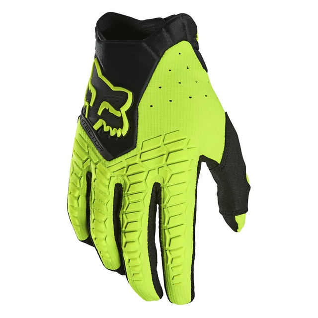 Motocross Gloves FOX Pawtector Fluo Yellow MX22 - Fluo Yellow - Fluo Yellow