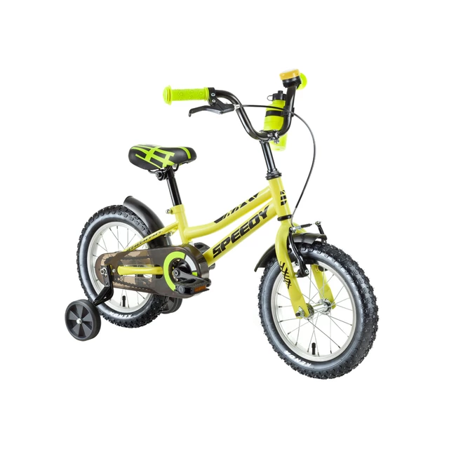 Rower dziecięcy DHS Speedy 1401 14" - model 2018 - Żółty