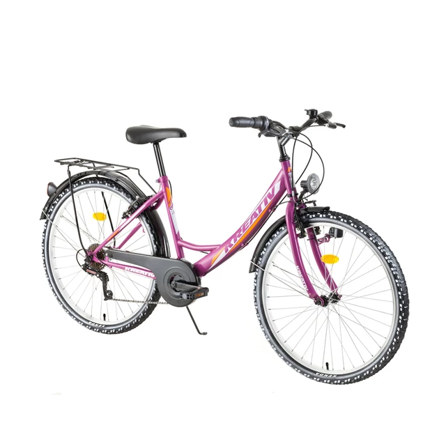 Women's City Bike Kreativ 2614 26" - 2018 - Green - Violet