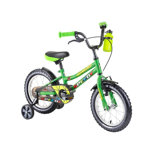 Detský bicykel DHS Speedy 1401 14" 4.0 - Green