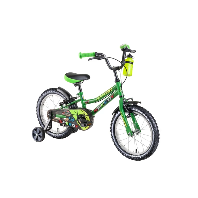 Gyerek kerékpár DHS Speedy 1603 16" - zöld - zöld