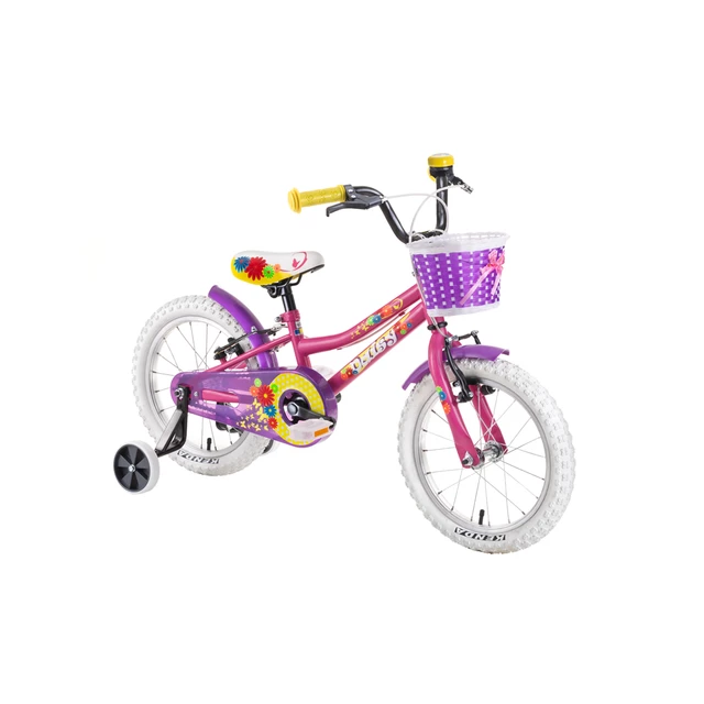 Detský bicykel DHS Daisy 1604 16" 4.0 - Pink