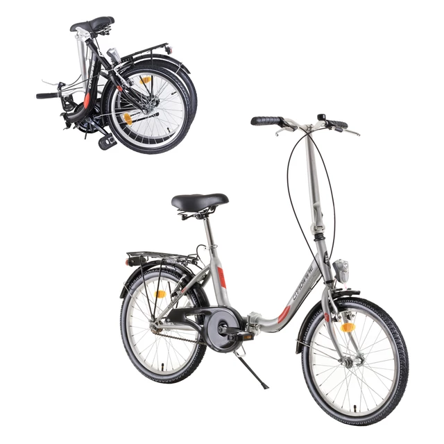 Skladací bicykel DHS Folder 2092 20" 4.0 - Black
