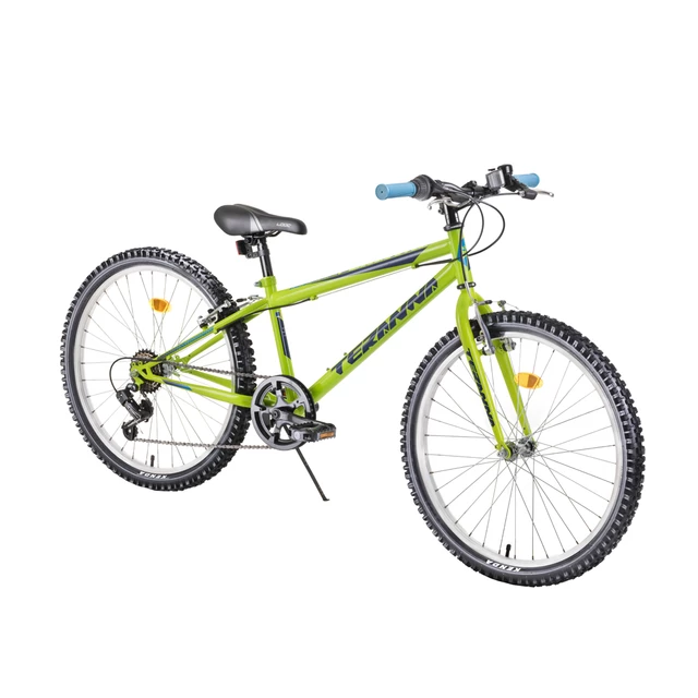 Rower dziecięcy Junior Bike DHS Teranna 2421 24" 4.0 - Zielony - Zielony