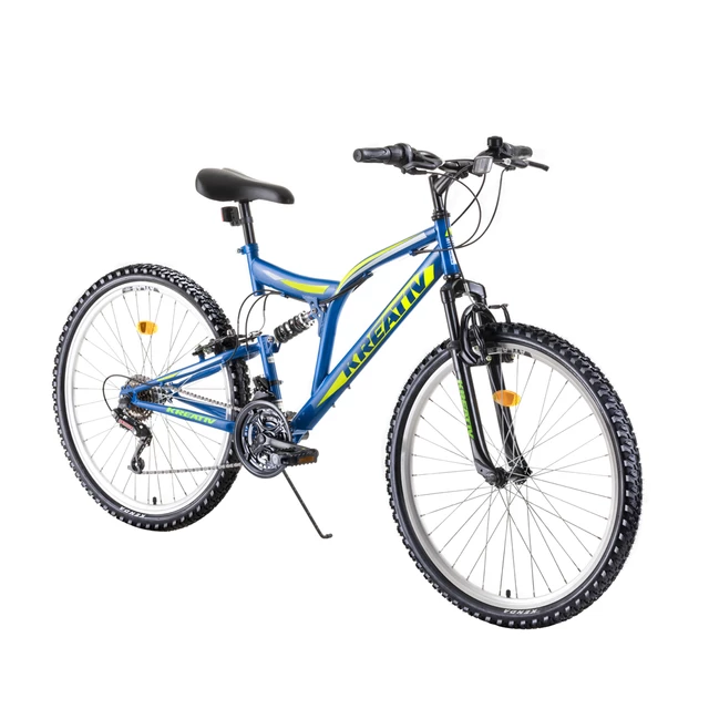 Kreativ 2641 26" - Vollgefedertes Fahrrad - Modell 2019 - schwarz - Blau
