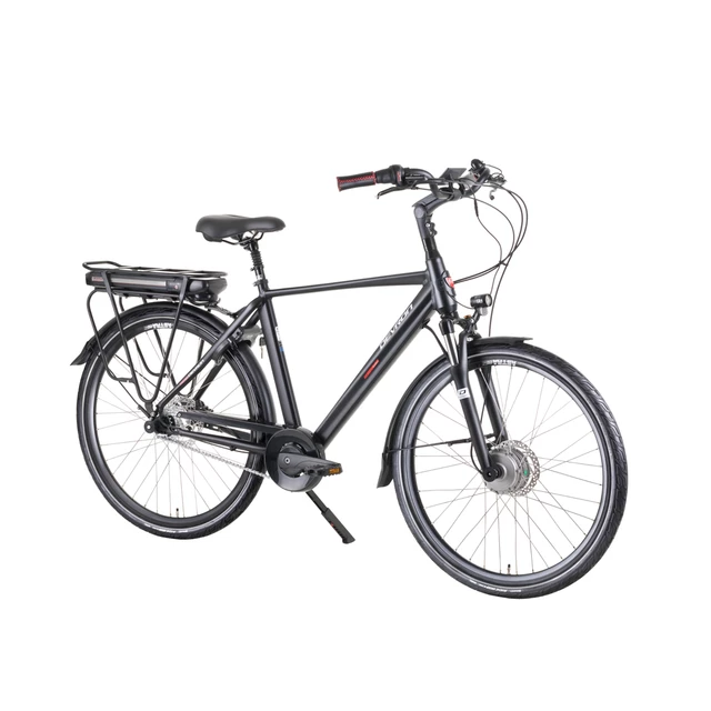 Miejski rower elektryczny Devron 28127 28" 4.0 - Czarny - Czarny