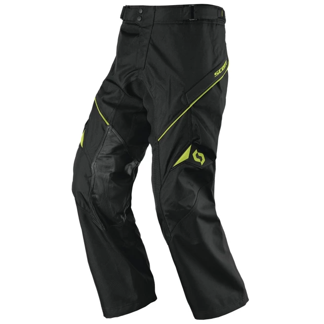 Moto Trousers Scott Adventure - Black-Green - Black-Green