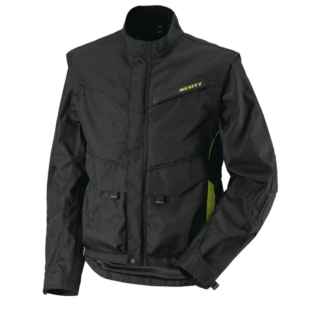 Moto Jacket Scott Adventure - Black-Green - Black-Green